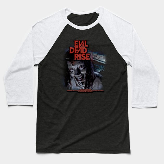 Evil Dead Rise Baseball T-Shirt by Dewo Sadewo